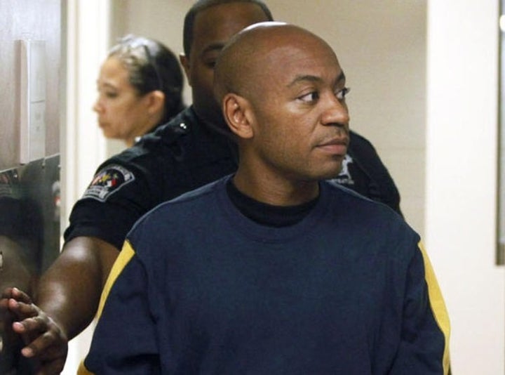Grant Hayes after he was taken into custody by authorities.