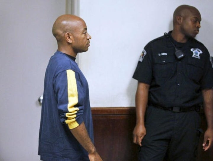 Grant Hayes after he was arrested in Texas on suspicion of killing his ex-wife.
