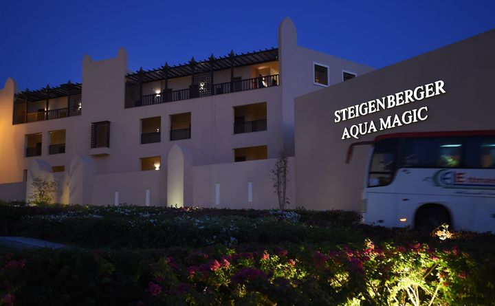 The Steigenberger Aqua Magic hotel, in Egypt's Red Sea resort of Hurghada