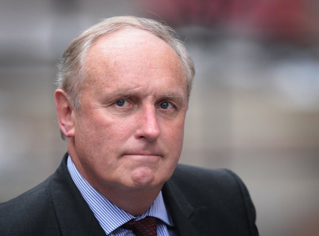Paul Dacre arriving to give evidence at the Leveson Inquiry in 2012