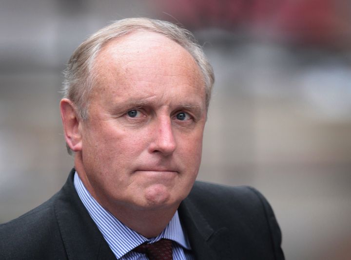 Paul Dacre arriving to give evidence at the Leveson Inquiry in 2012