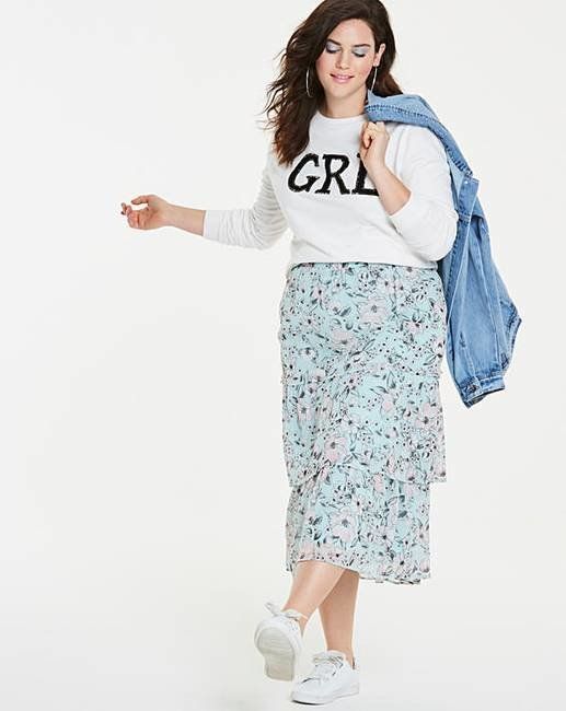 Print Tiered Frill Midi Skirt, sizes 12-26, £16, <a href="https://www.simplybe.co.uk/shop/midi/skirts/fashion/1/_/N-102zZ1ytvjnw/products/show.action?hnid=11148611&spv=true&type=cmr" target="_blank" rel="noopener noreferrer">Simply Be</a>. 