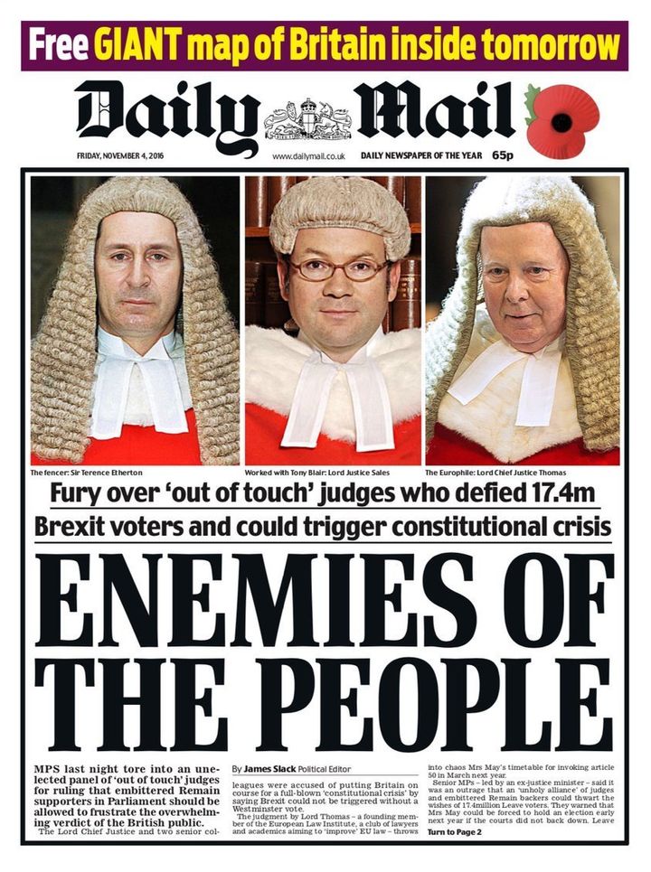 'Enemies Of The People'; Friday 4 November 2016