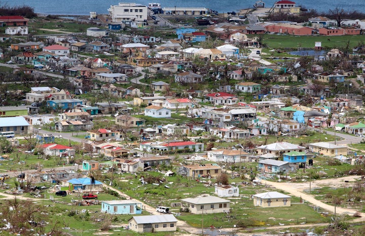 Codrington on the island of Barbuda on Sept. 22, 2017, more than two weeks after Hurricane Irma.