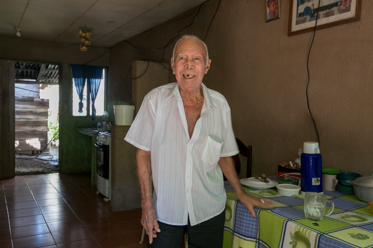 Francisco Gomez turned 100 in April. Photographed at his house in Nicoya, Guancaste, Costa Rica.