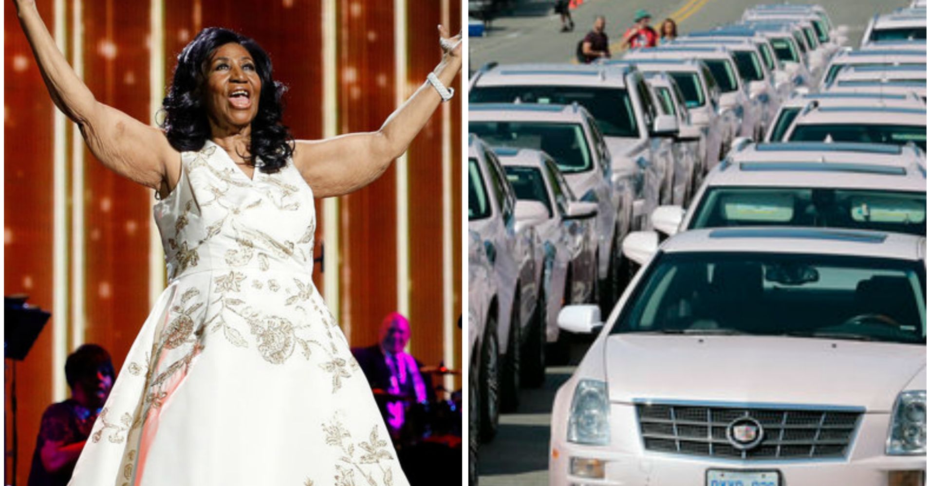 Dozens Of Pink Cadillacs Rode With Aretha Franklins Funeral Procession Huffpost 