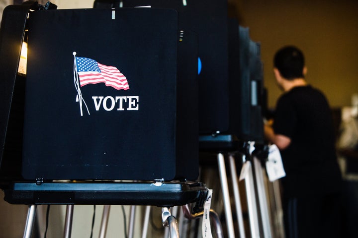 A Miami Beach, Florida, polling place during the Aug. 28, 2018, primary elections.