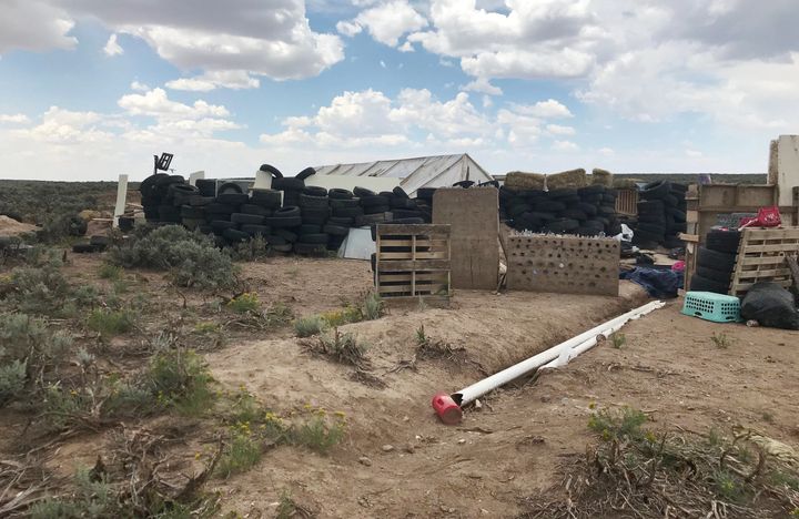A view of the New Mexico compound where the five accused were first arrested and 11 children were discovered