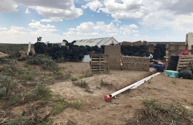 A view of the New Mexico compound where the five accused were first arrested and 11 children were discovered