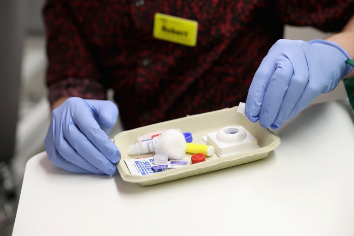 A HIV test. 