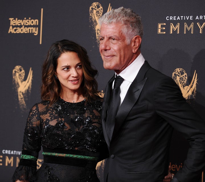 Asia Argento had been dating Anthony Bourdain when he died by suicide in June.