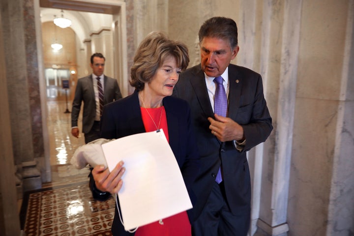 Sens. Lisa Murkowski and Joe Manchin are both seen as swing votes on the Kavanaugh nomination. But only Manchin, a red-state Democrat, is a major target of ad spending.