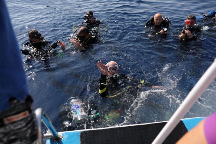 Woolley dived for 44 minutes off Cyprus on Sept. 1, breaking his own record for being the world’s oldest scuba diver.