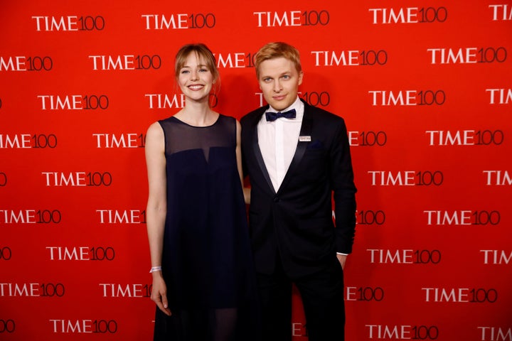 Emily Nestor and Ronan Farrow at the TIME 100 Gala in April.