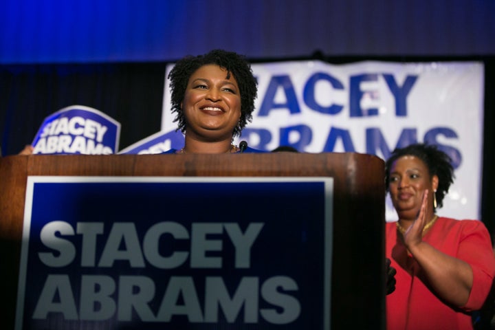 Stacey Abrams won 153 of Georgia's 159 counties in the state's May Democratic primary (many of which are majority-white).