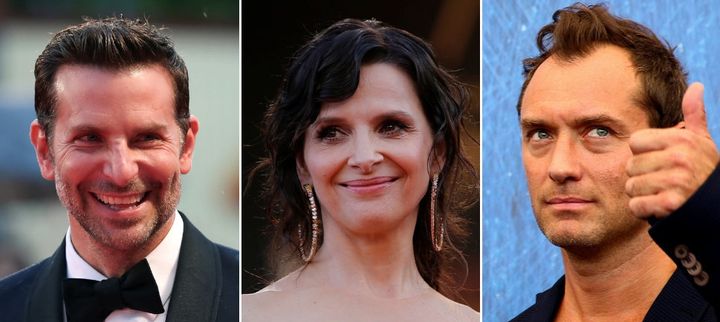 Actors Bradley Cooper (left), Juliette Binoche (center) and Jude Law (right) were among the signatories of the pointed open letter. 