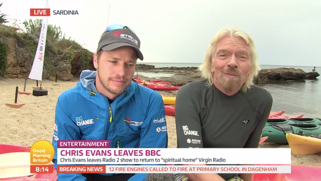 Richard claimed he had no idea what Chris earned at the BBC