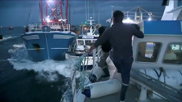 The boats collided near the coast of Normandy