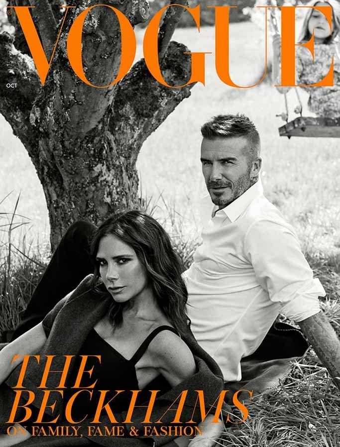 The couple on the subscribers edition of British Vogue