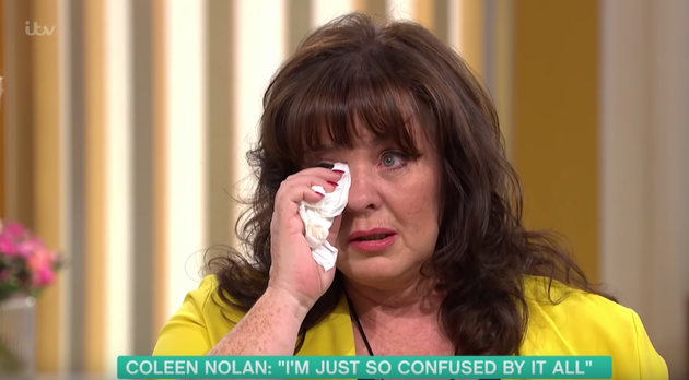 ﻿A tearful Coleen discusses her difficult week