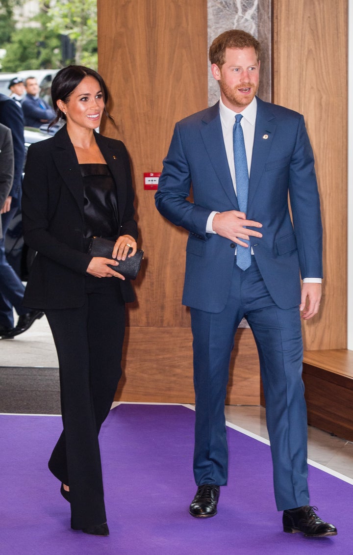 The Duke and Duchess of Sussex attend the WellChild Awards at the Royal Lancaster Hotel in London on Sept. 4. 