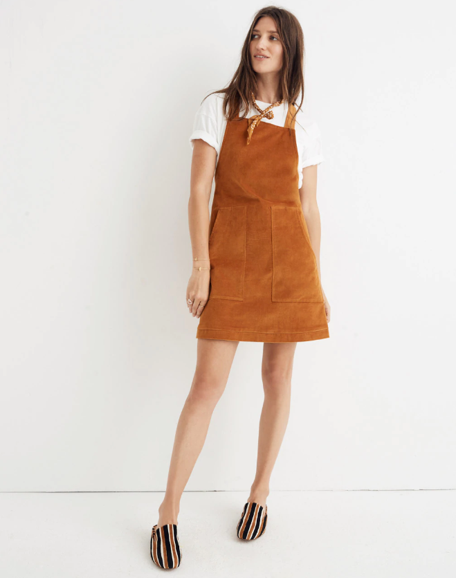 15 Picture Perfect Pinafore Dresses You Ll Want To Layer This Fall Huffpost Life