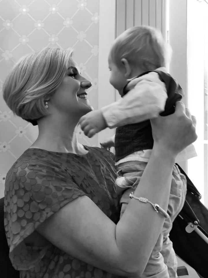 Charlie and her son Sam.