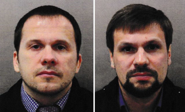 <strong>Alexander Petrov (left) and Ruslan Boshirov</strong>