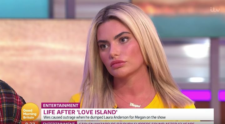 Megan listened as Piers reeled off her past cosmetic procedures