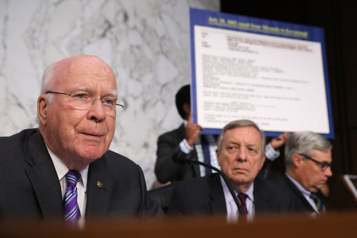 Sen. Patrick Leahy (D-Vt.) questions Supreme Court nominee Judge Brett Kavanaugh.