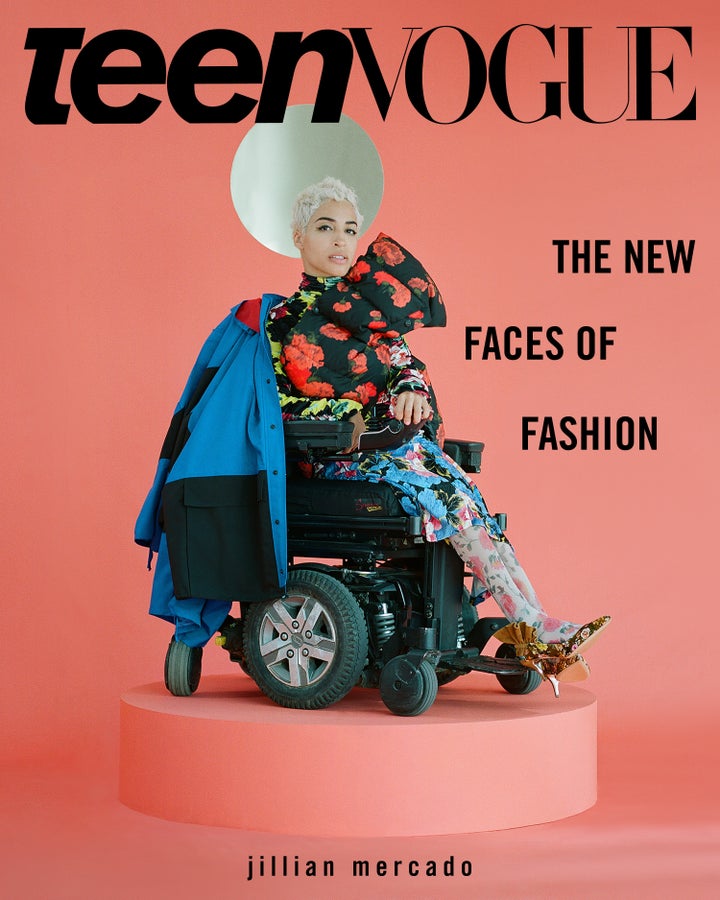 Model Jillian Mercado on one of three covers for Teen Vogue’s September issue.