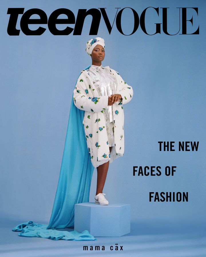 The Teen Vogue cover featuring model Mama Cax.