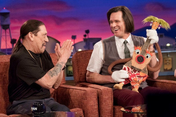 Danny Trejo and Jim Carrey in "Kidding."