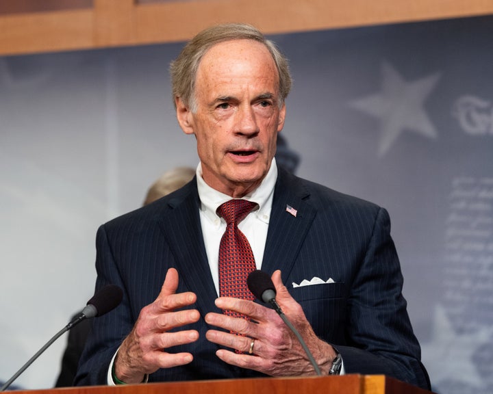 Sen. Tom Carper (D-Del.), a senator since 2001, previously served as Delaware's governor and congressman. He has a more centrist record on fiscal and economic policy.