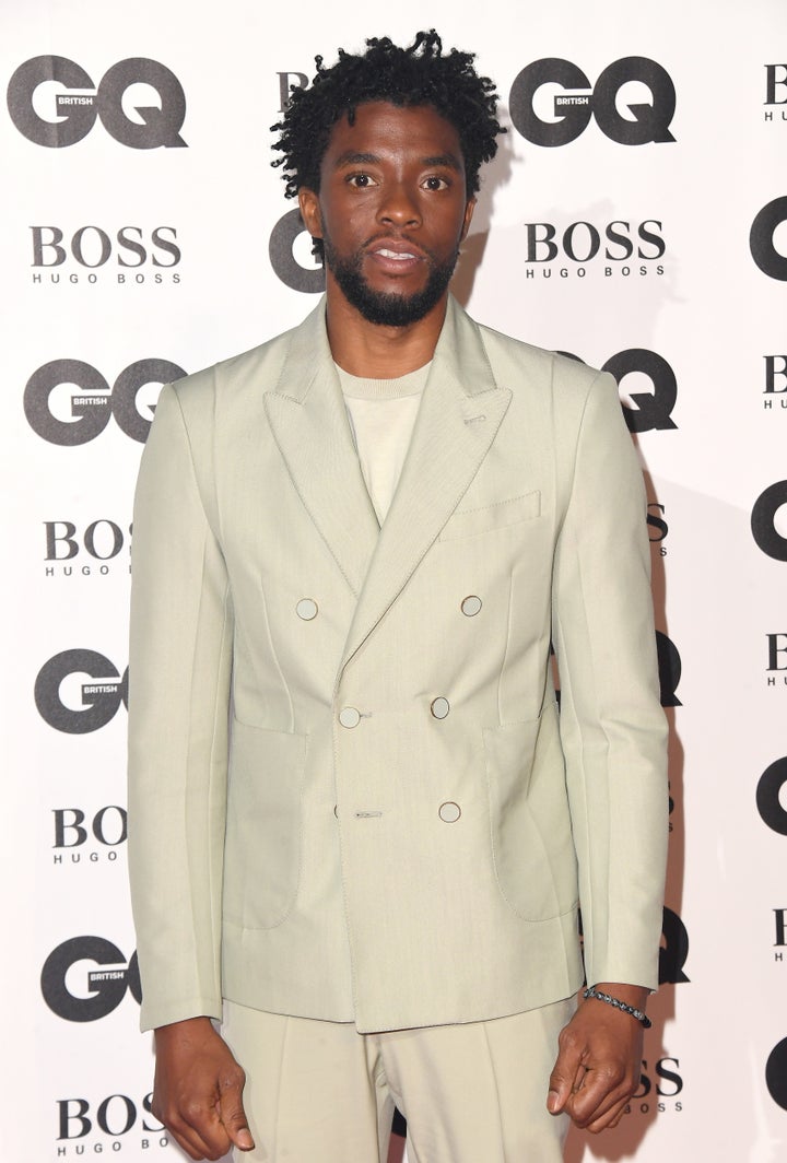 Chadwick Boseman on the red carpet