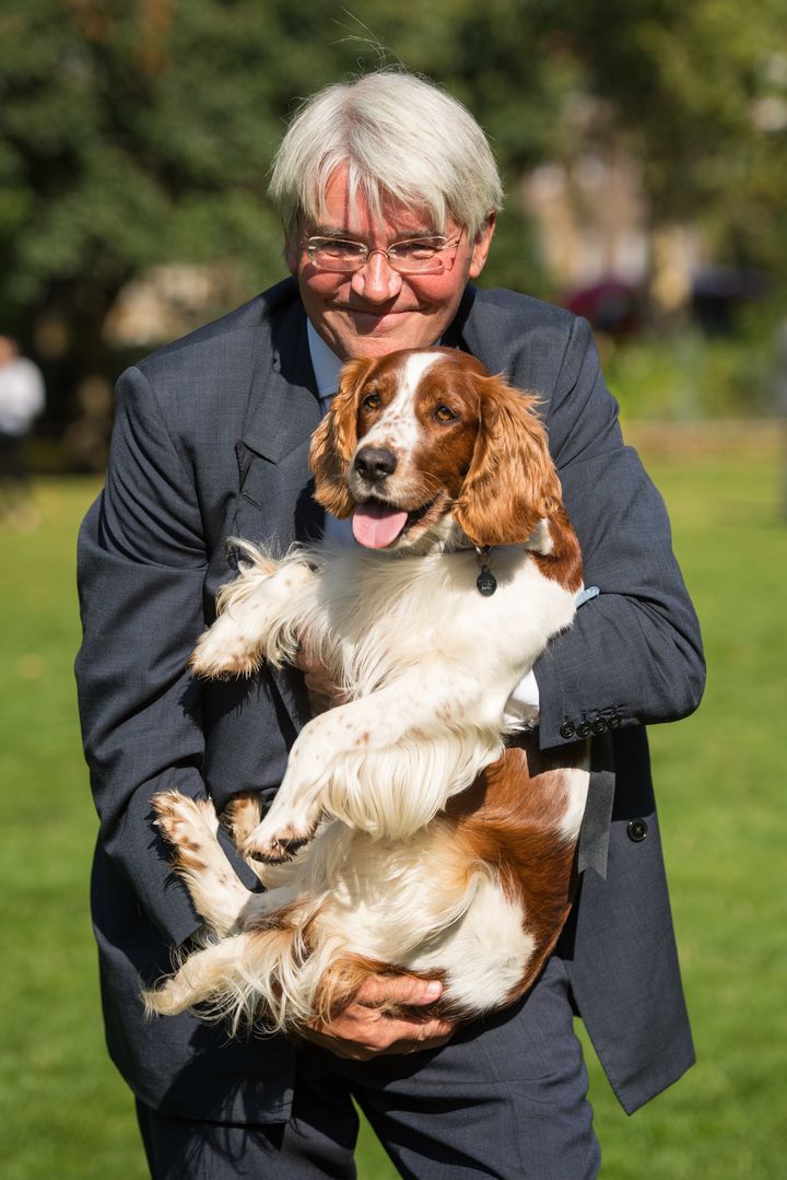 Andrew Mitchell, MP for Royal Sutton Coldfield, won second place with Scarlet the Welsh Springer Spaniel