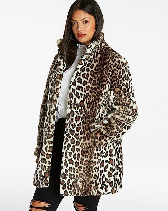 Simply be 2024 leopard print coat