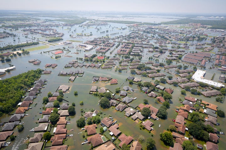Port Arthur after Hurricane Harvey struck, August 31, 2018.