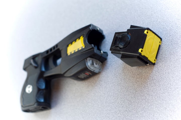 According to the American Civil Liberties Union, the prongs of a Taser send a 50,000-volt shock followed by 100-microsecond pulses of 1,200 volts into the muscles, briefly incapacitating the body. A 2017 investigation by Reuters revealed over 1,000 people have died after being shocked with Tasers.