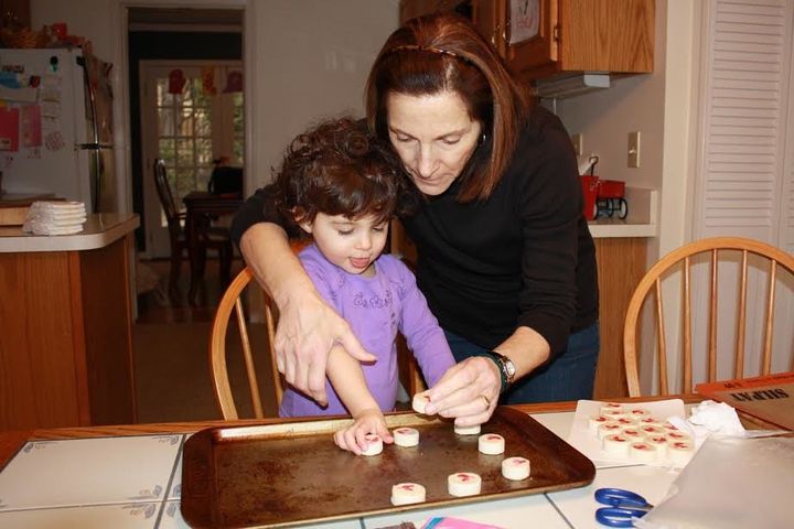 Rachel Nusbaum's mother with Nusbaum's daughter in 2010.