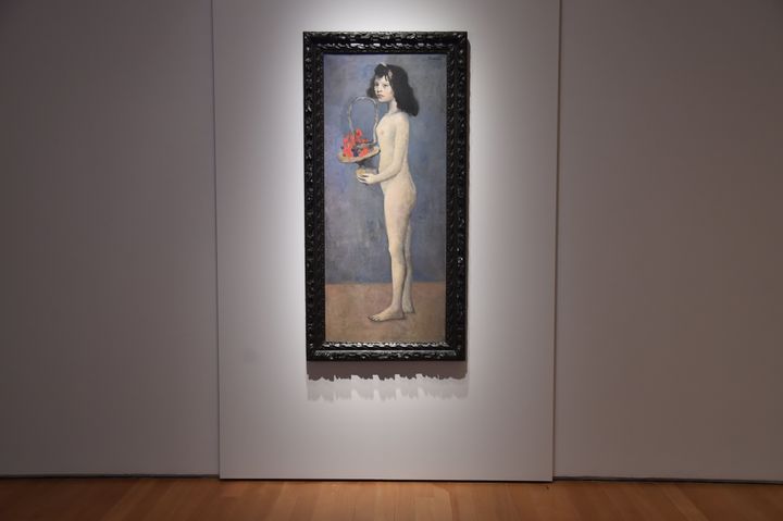 'Fillette a la corbeille fleurie' by Pablo Picasso during a Christie's preview in 2018. 