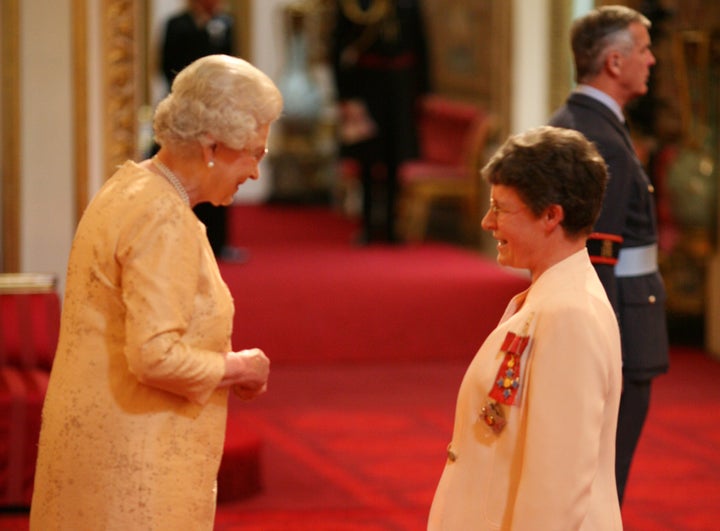 Jocelyn Bell Burnell is made a Dame Commander of the British Empire by Queen Elizabeth II at Buckingham Palace for services to Science.