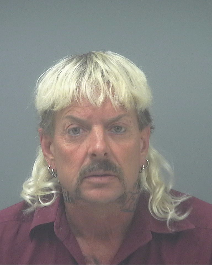 Joe Exotic, aka Joseph Maldonado-Passage, aka Joseph Schreibvogel, in a booking photo.