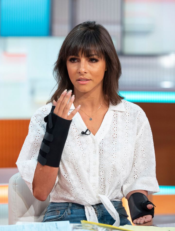 Roxanne Pallett in the weeks after the crash