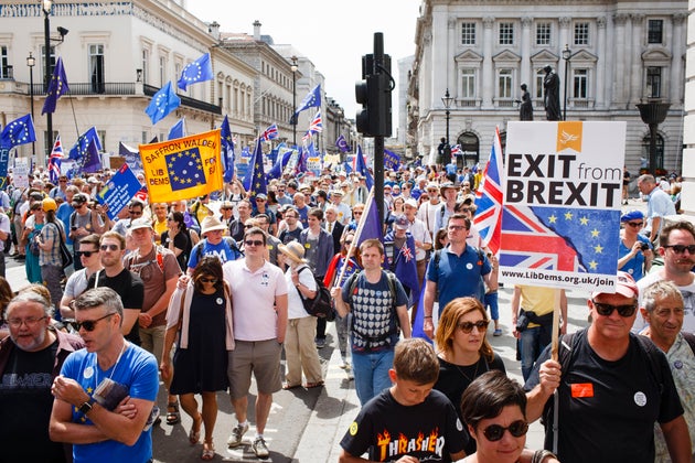 People's Vote campaigners in London