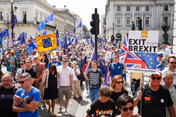 People's Vote campaigners in London