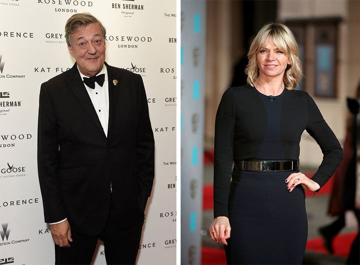 Stephen Fry and Zoe Ball have both signed the letter. 