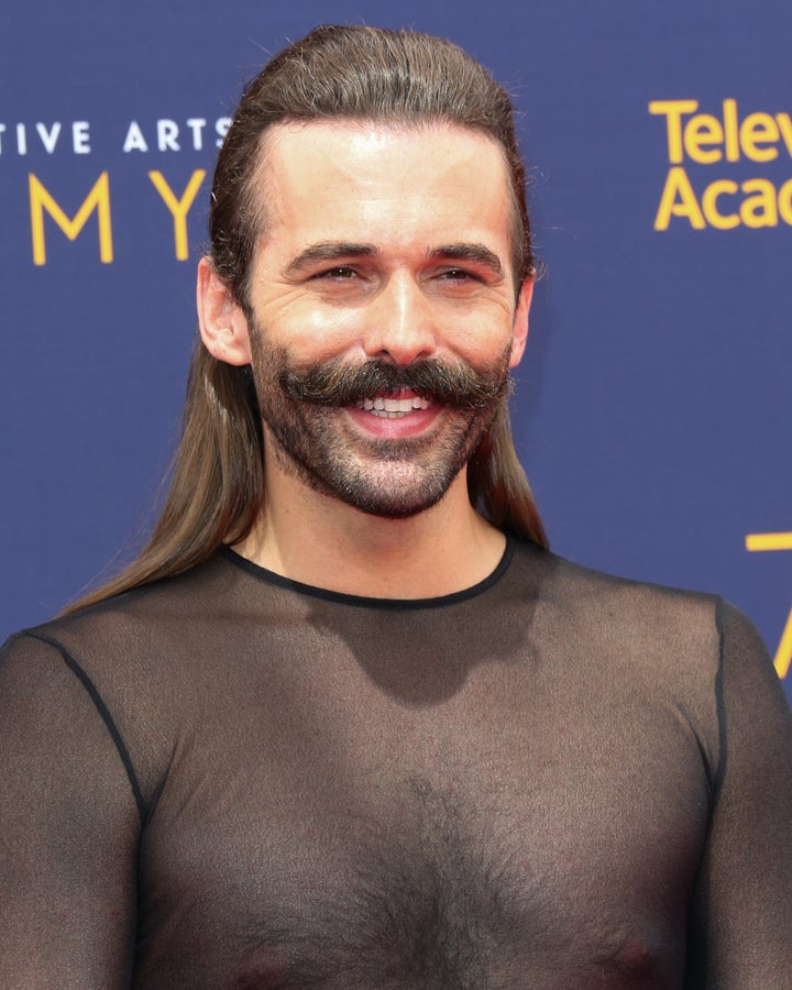 'Queer Eye' Star Jonathan Van Ness Made It Work In A Dress At The Emmys