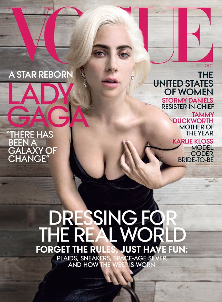 Gaga on the cover of Vogue