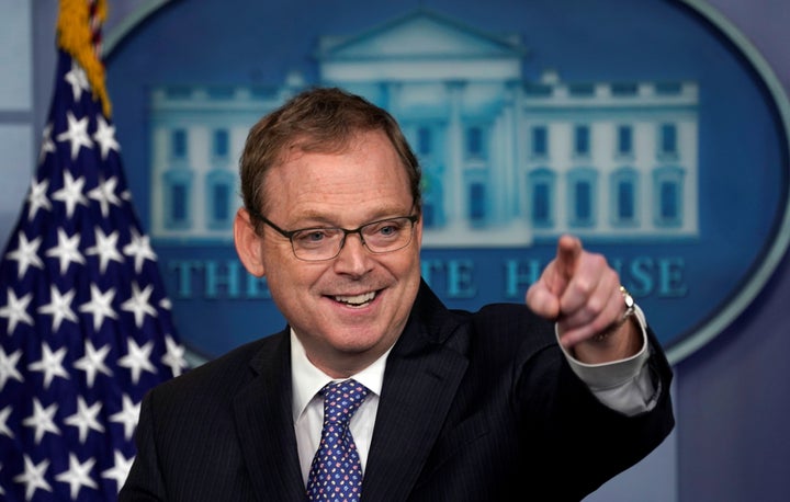 Kevin Hassett, chairman of the White House Council of Economic Advisers, isn't vouching for the president's tweets.